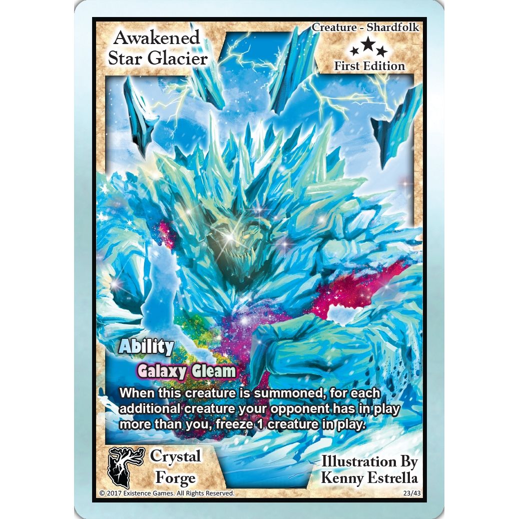 Image for Awakened Star Glacier (First Edition) (23) (CRF) - Exodus TCG