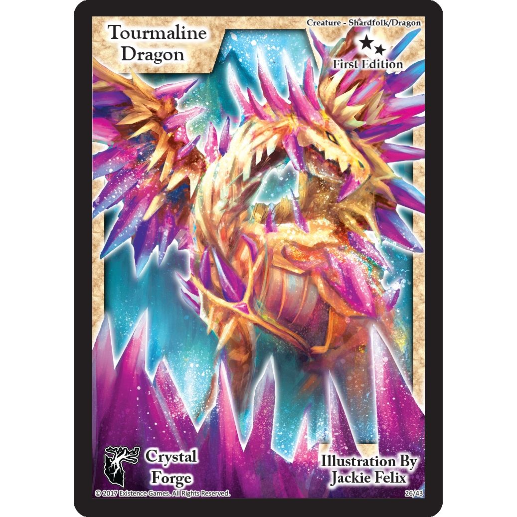 Image for Tourmaline Dragon (First Edition) (26) (CRF) - Exodus TCG