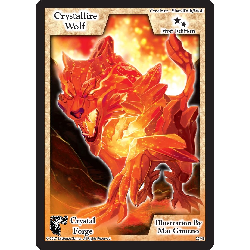 Image for Crystalfire Wolf (First Edition) (27) (CRF) - Exodus TCG