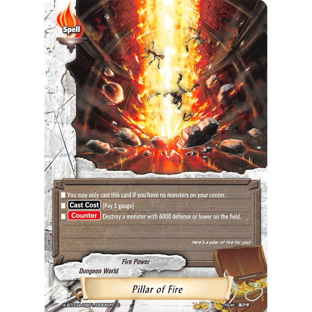 Image for Pillar of Fire (X-BT03A-UB01/0066EN) (X-BT03A) - Future Card BuddyFight