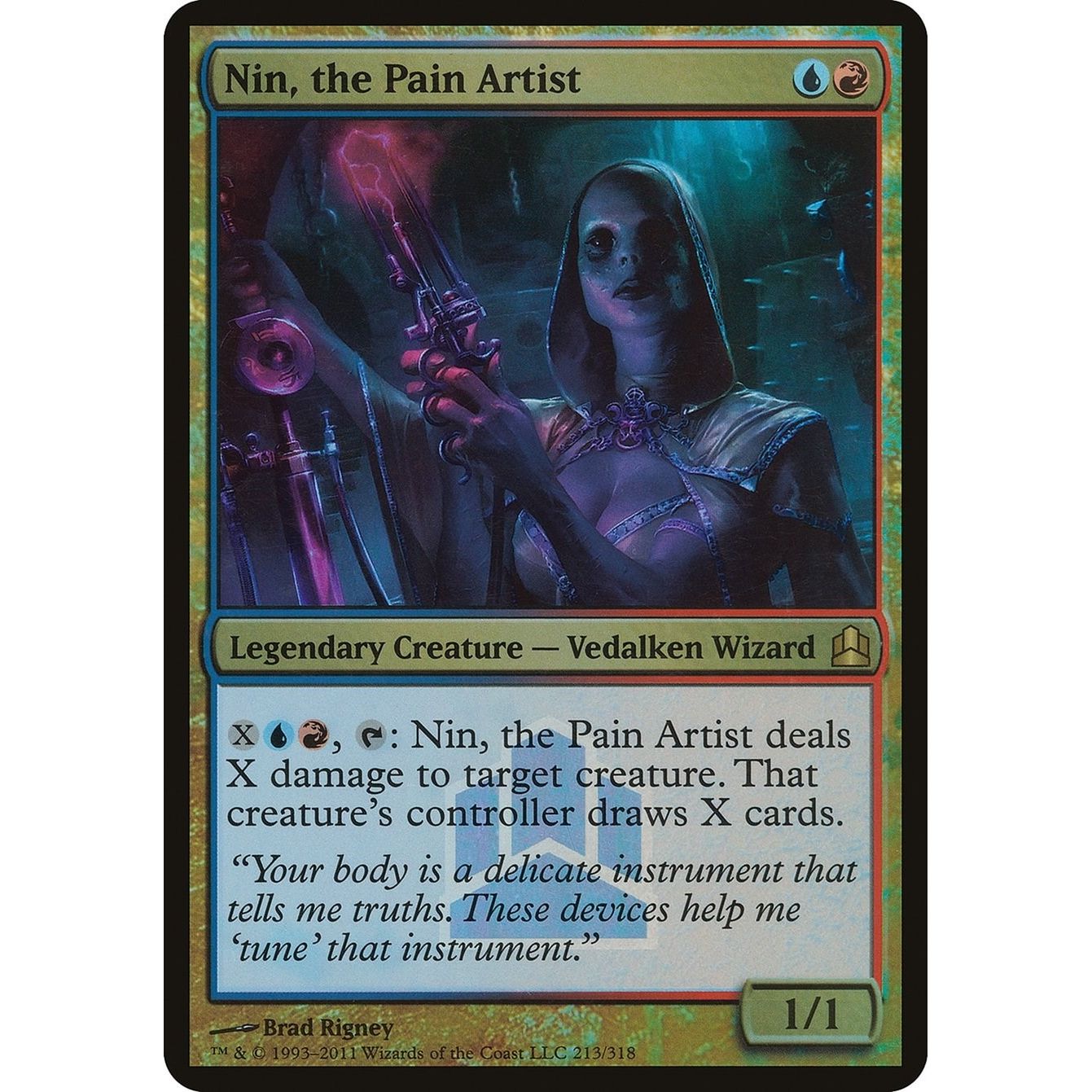 Image for Nin, the Pain Artist (Commander Launch Promo) (213) (OVER) - Magic: The Gathering