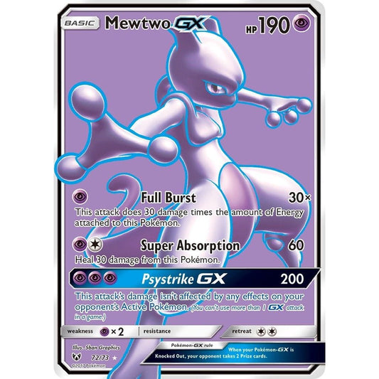 Image for Mewtwo GX (Full Art) (72/73) (SHL) - Pokemon