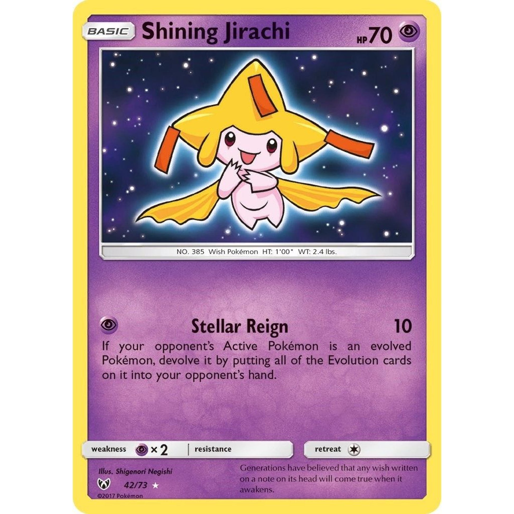 Image for Shining Jirachi (42/73) (SHL) - Pokemon