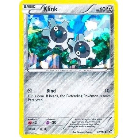 Image for Klink - 74/114 (Cracked Ice Holo) (074/114) (BLE) - Pokemon