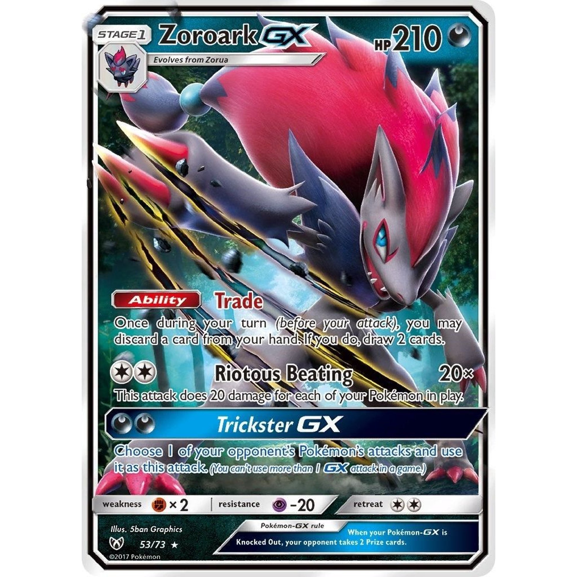 Image for Zoroark GX (53/73) (SHL) - Pokemon