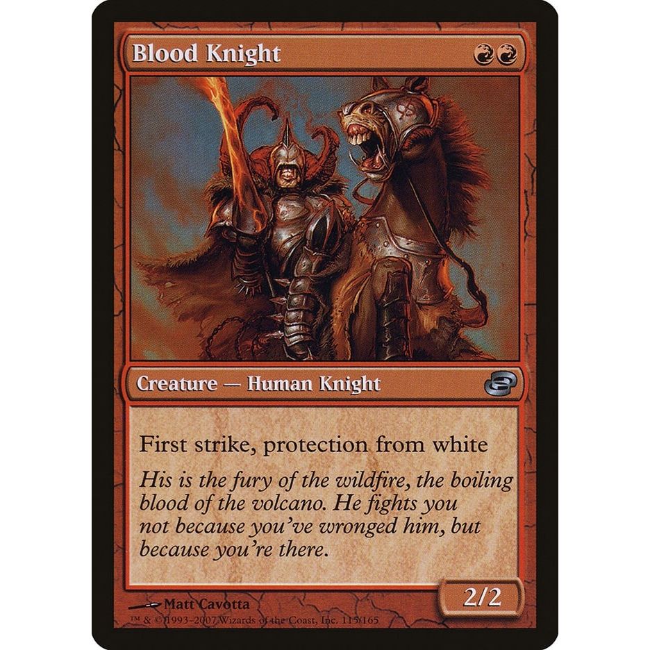 Image for Blood Knight (115) (PLC) - Magic: The Gathering
