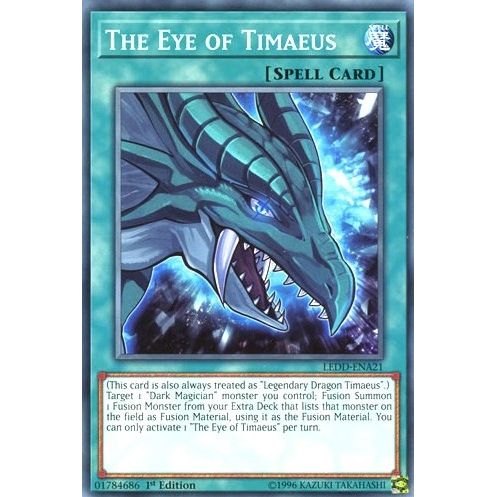 Image for The Eye of Timaeus (LEDD-ENA21) (LEDD) - YuGiOh