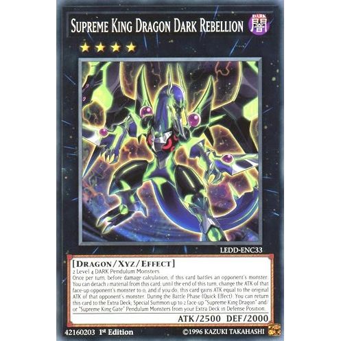 Image for Supreme King Dragon Dark Rebellion (LEDD-ENC33) (LEDD) - YuGiOh