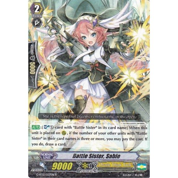 Image for Battle Sister, Sable (G-BT12/027EN) (G-BT12) - Cardfight Vanguard