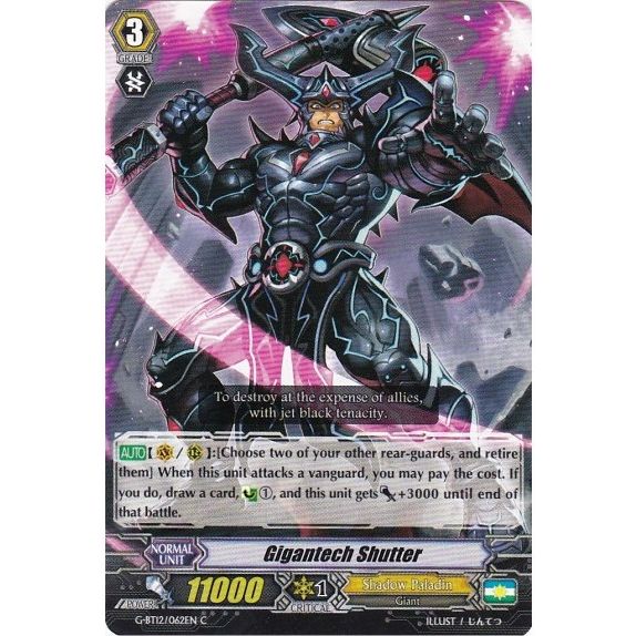 Image for Gigantech Shutter (G-BT12/062EN) (G-BT12) - Cardfight Vanguard