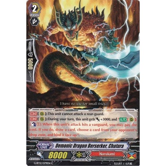 Image for Demonic Dragon Berserker, Chatura (G-BT12/079EN) (G-BT12) - Cardfight Vanguard