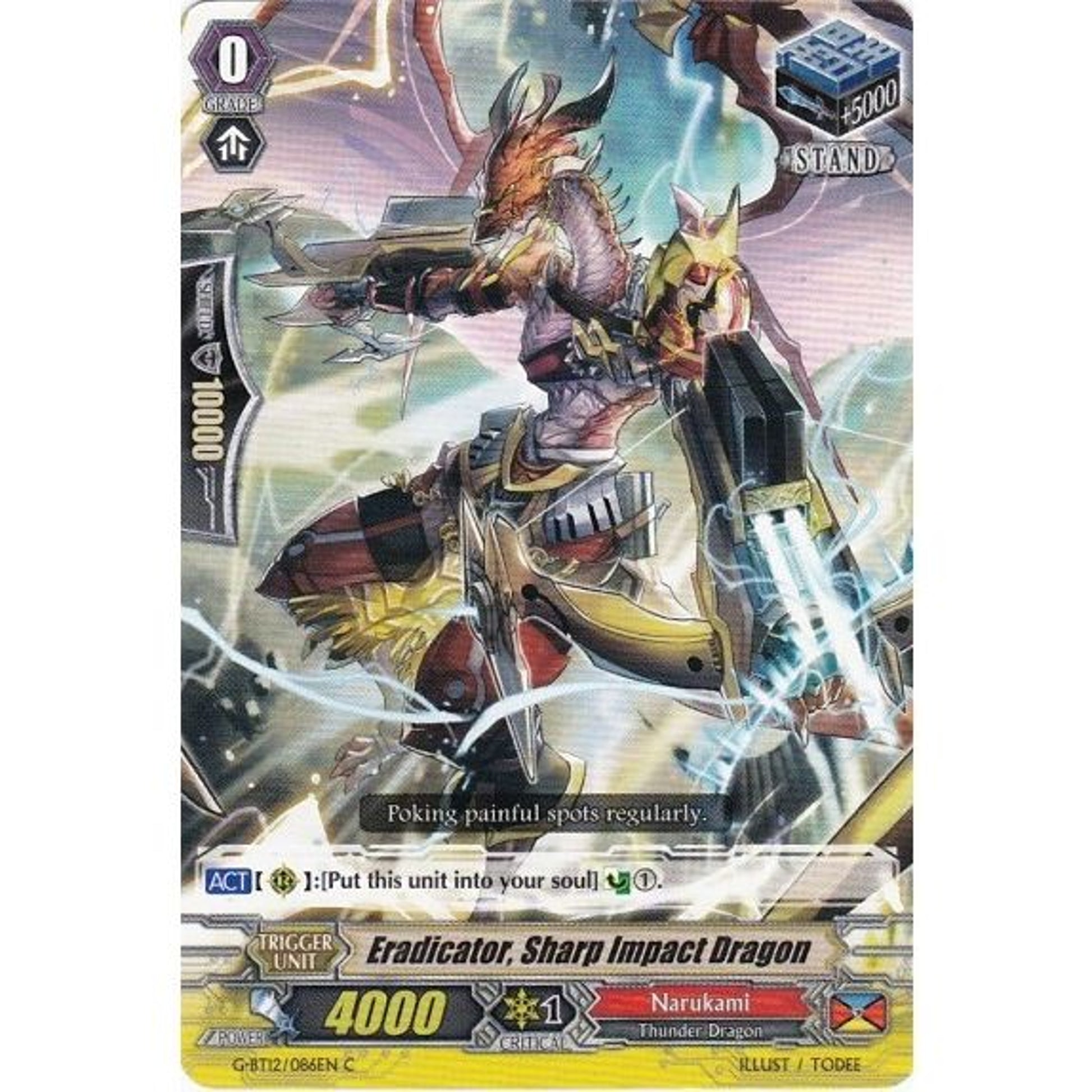 Image for Eradicator, Sharp Impact Dragon (G-BT12/086EN) (G-BT12) - Cardfight Vanguard