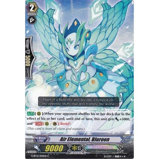 Image for Air Elemental, Bluroon (G-BT12/104EN) (G-BT12) - Cardfight Vanguard