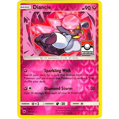 Image for Diancie - 94/147 (Pokemon League) (094/147) (PR) - Pokemon