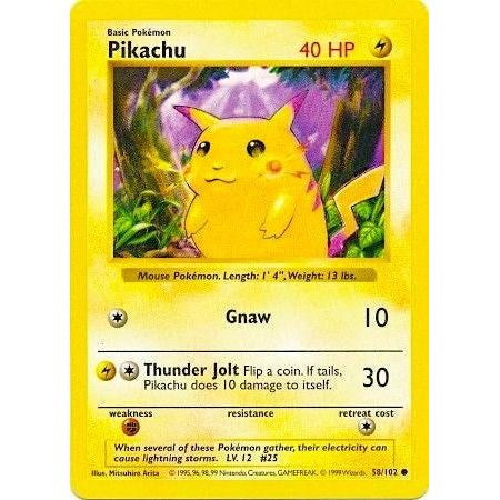 Image for Pikachu (Red Cheeks) (058/102) (BSS) - Pokemon