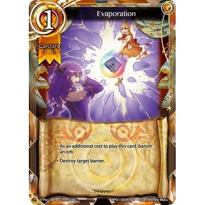 Image for Evaporation (BP01-022EN) (BP01) - The Caster Chronicles