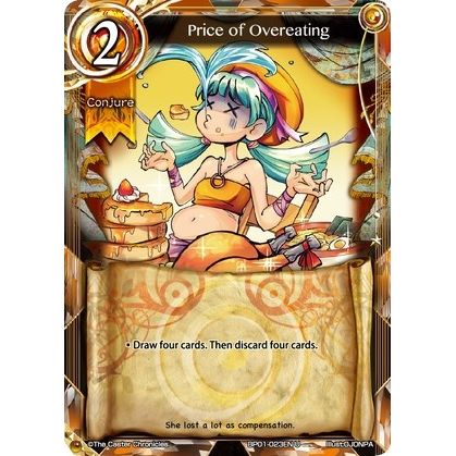 Image for Price of Overeating (BP01-023EN) (BP01) - The Caster Chronicles