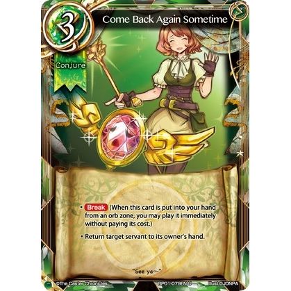Image for Come Back Again Sometime (BP01-079EN) (BP01) - The Caster Chronicles