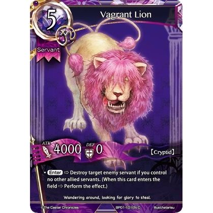 Image for Vagrant Lion (BP01-101EN) (BP01) - The Caster Chronicles