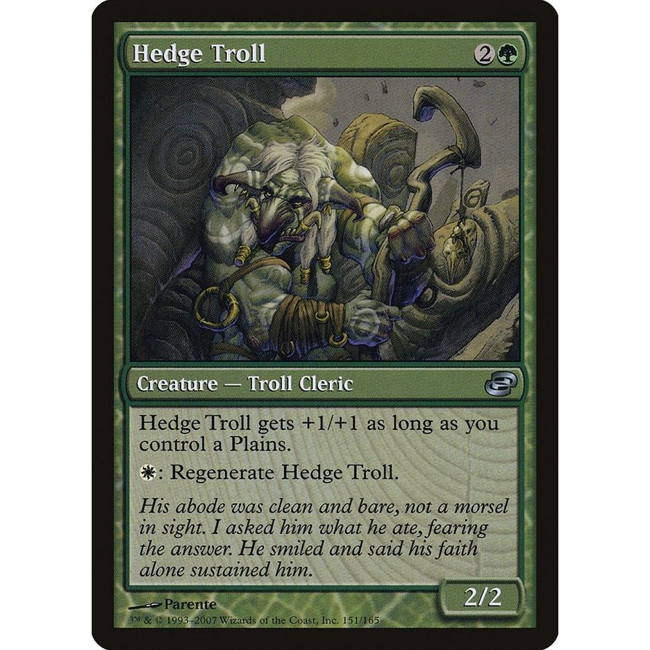 Image for Hedge Troll (151) (PLC) - Magic: The Gathering