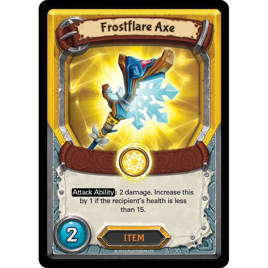 Image for Frostflare Axe (Unclaimed) (AWA) - Lightseekers TCG