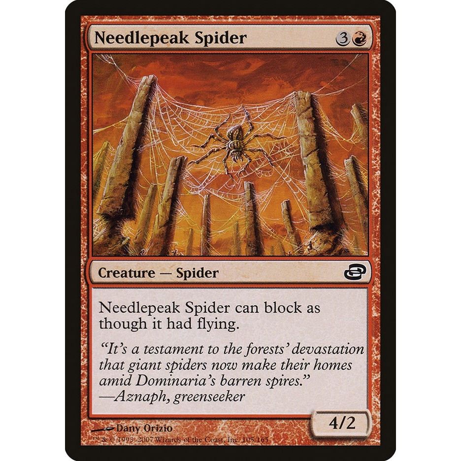 Image for Needlepeak Spider (105) (PLC) - Magic: The Gathering