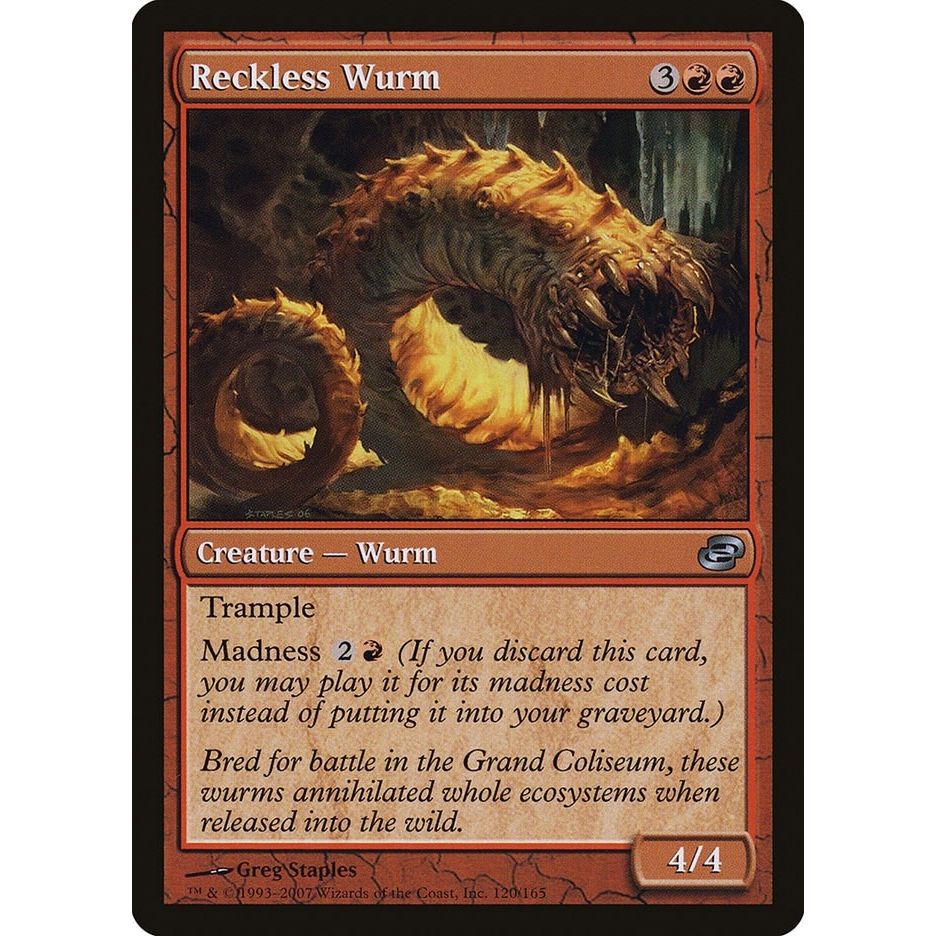 Image for Reckless Wurm (120) (PLC) - Magic: The Gathering