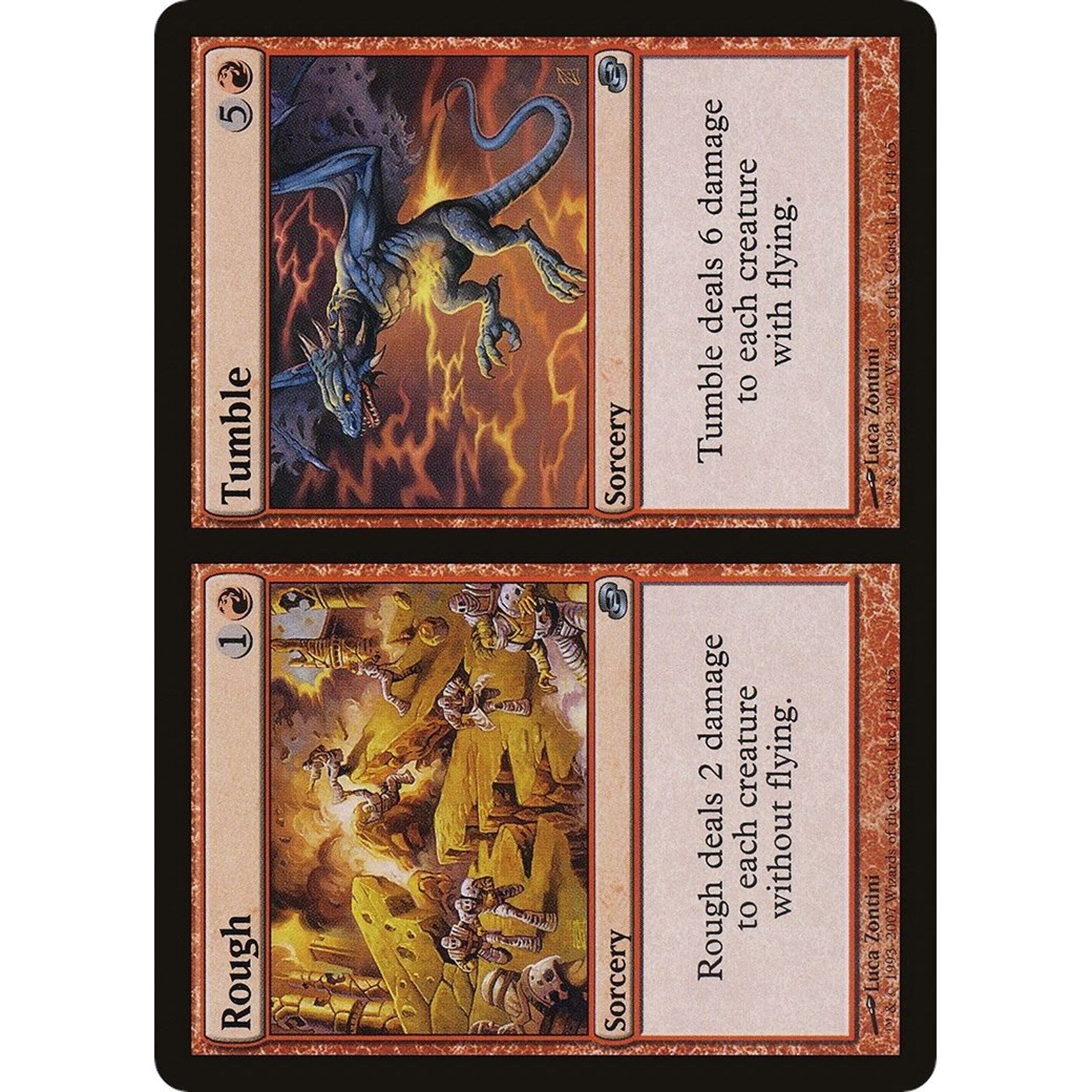 Image for Rough // Tumble (114) (PLC) - Magic: The Gathering