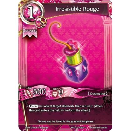 Image for Irresistible Rouge (BP01-172EN) (BP01) - The Caster Chronicles
