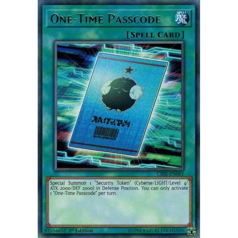 Image for One-Time Passcode (CIBR-EN061) (CIBR) - YuGiOh