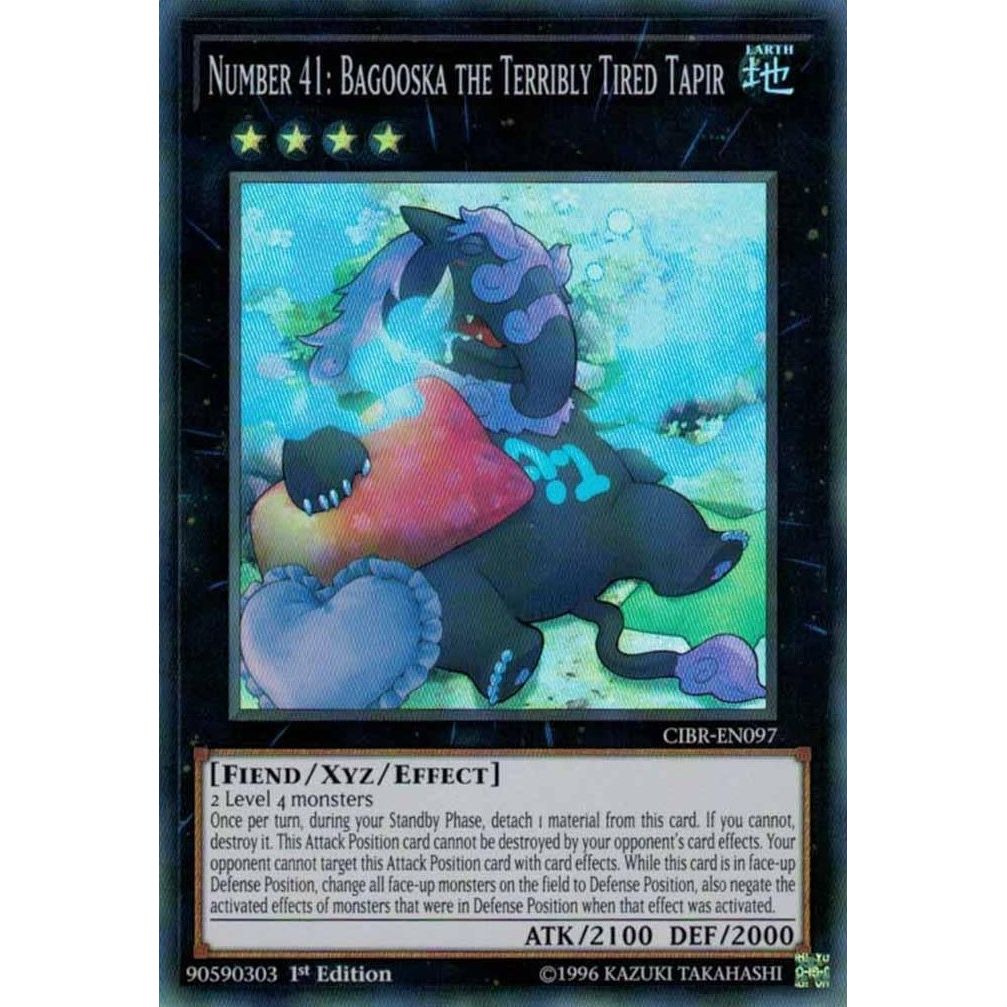 Image for Number 41: Bagooska the Terribly Tired Tapir (CIBR-EN097) (CIBR) - YuGiOh