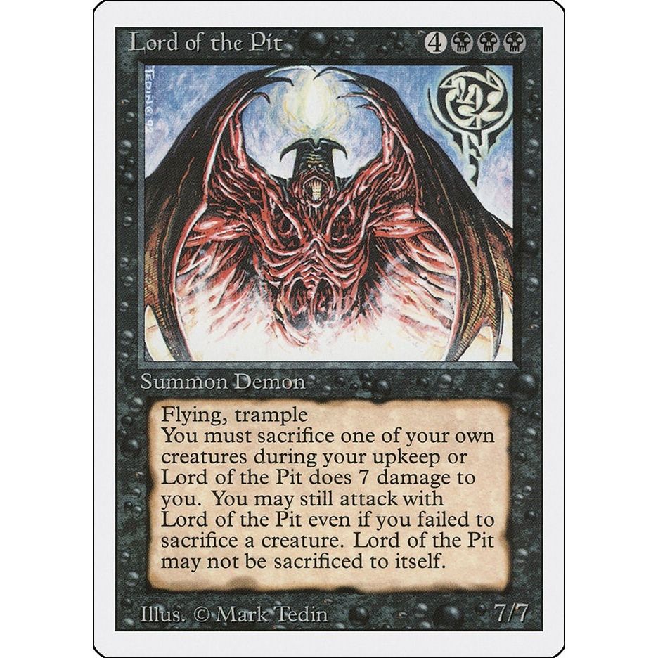 Image for Lord of the Pit (3ED) - Magic: The Gathering