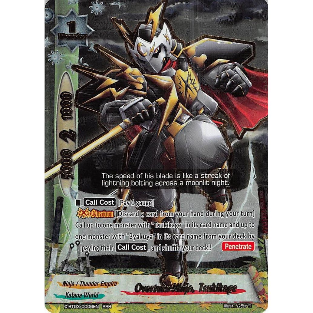 Image for Overturn Ninja, Tsukikage (X-BT03/0006EN) (X-BT03) - Future Card BuddyFight