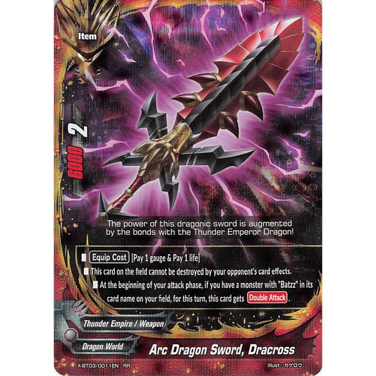 Image for Arc Dragon Sword, Dracross (X-BT03/0011EN) (X-BT03) - Future Card BuddyFight