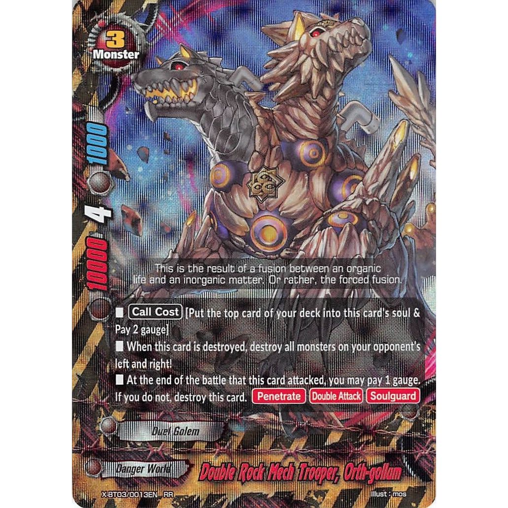 Image for Double Rock Mech Trooper, Orth-gollum (X-BT03/0013EN) (X-BT03) - Future Card BuddyFight