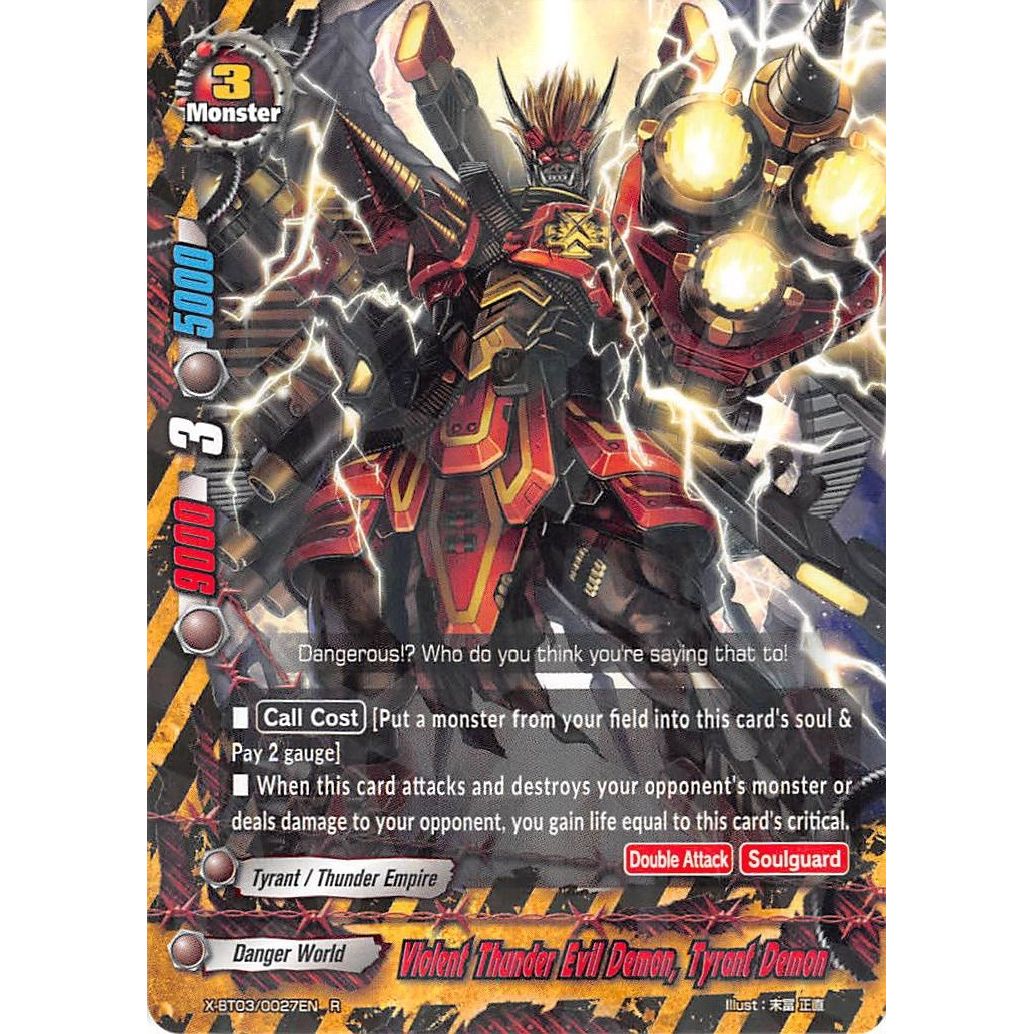 Image for Violent Thunder Evil Demon, Tyrant Demon (X-BT03/0027EN) (X-BT03) - Future Card BuddyFight