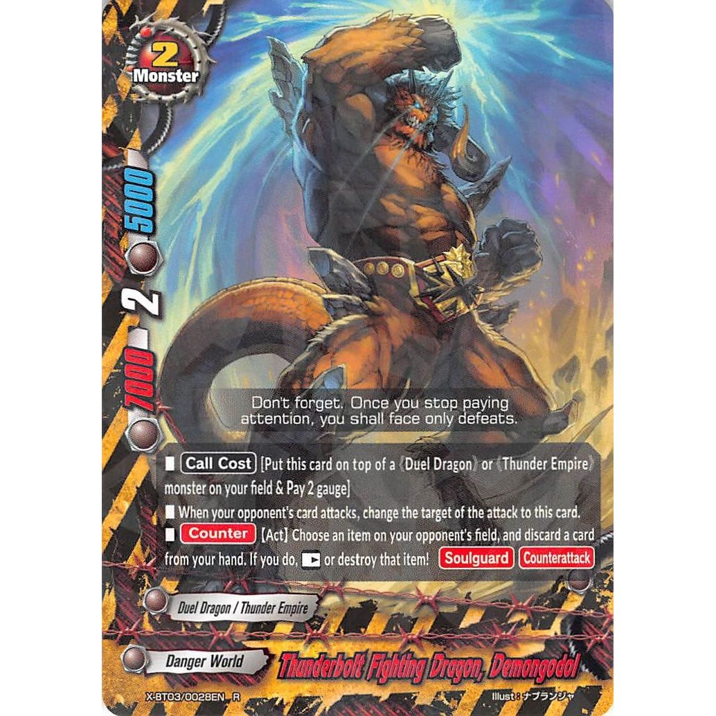 Image for Thunderbolt Fighting Dragon, Demongodol (X-BT03/0028EN) (X-BT03) - Future Card BuddyFight