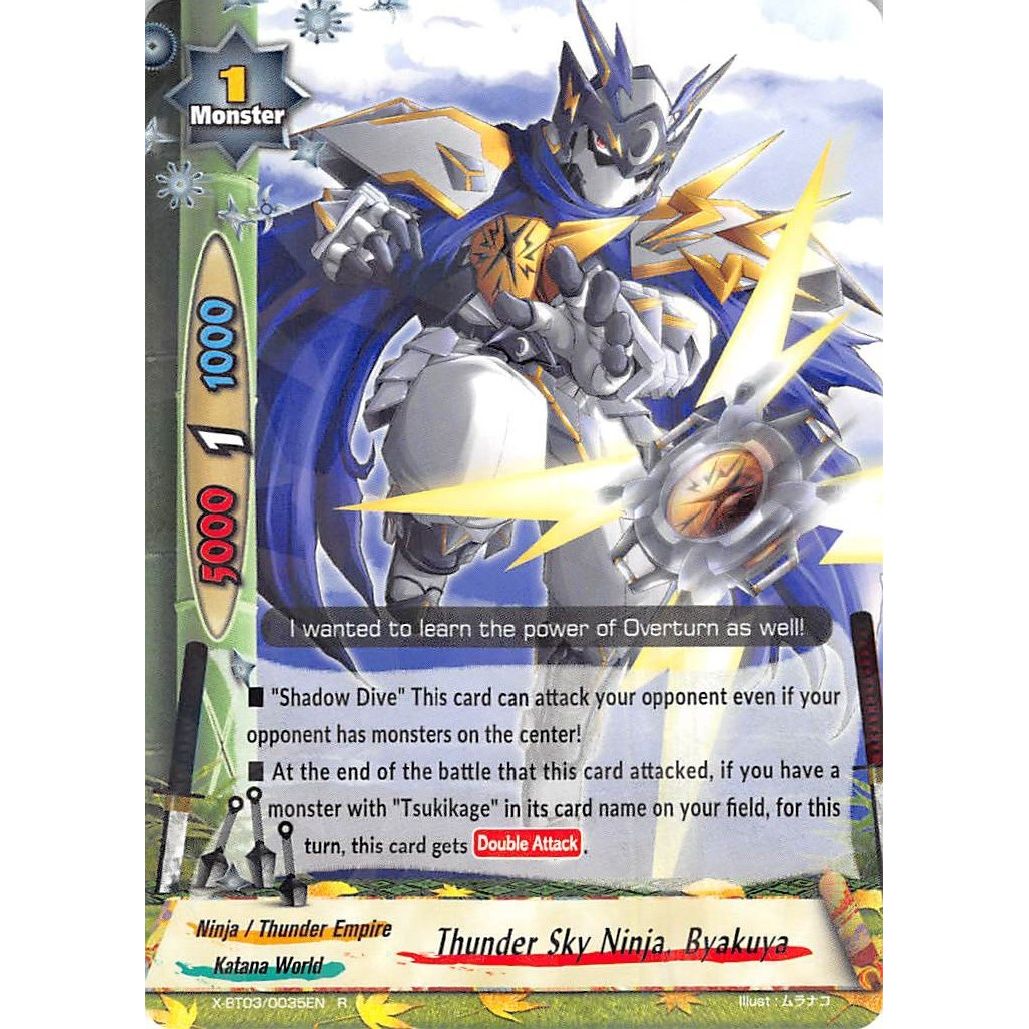 Image for Thunder Sky Ninja, Byakuya (X-BT03/0035EN) (X-BT03) - Future Card BuddyFight