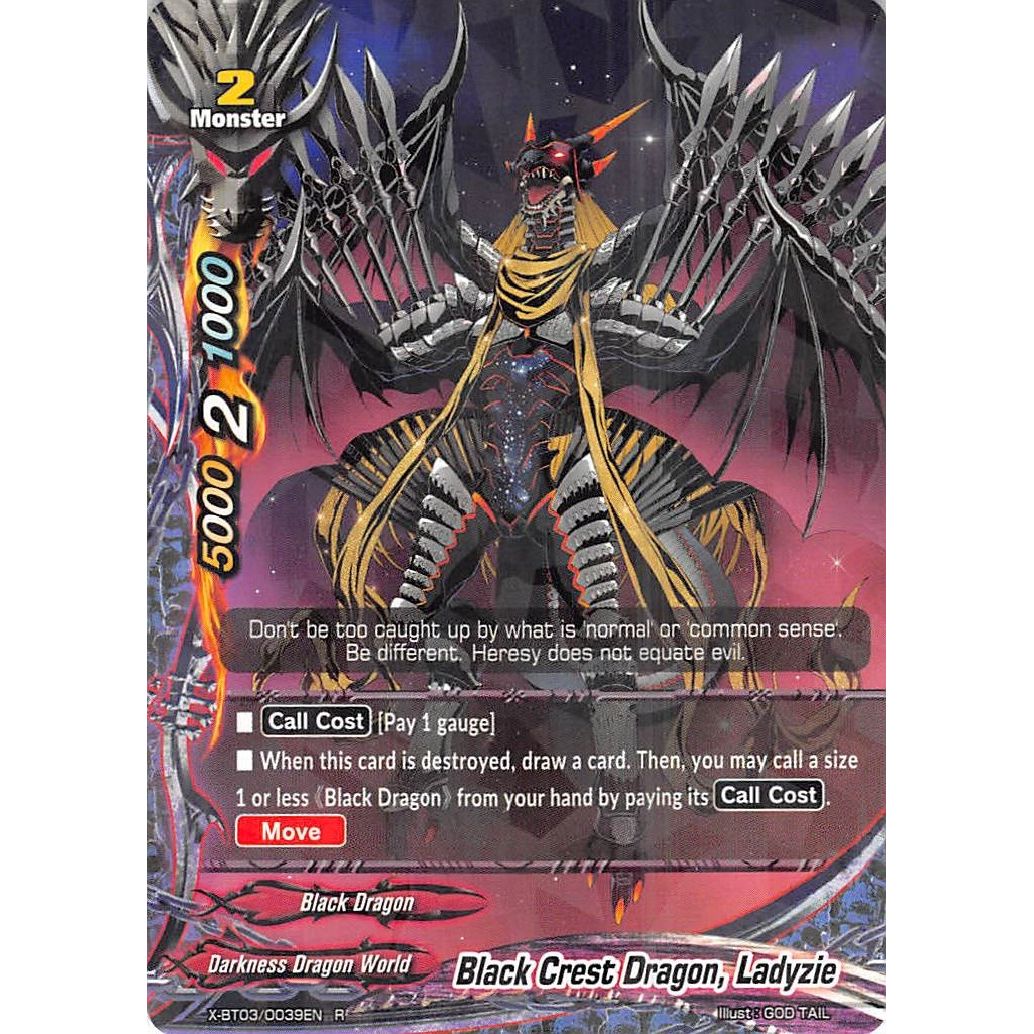 Image for Black Crest Dragon, Ladyzie (X-BT03/0039EN) (X-BT03) - Future Card BuddyFight
