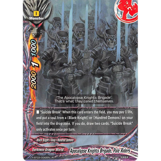 Image for Apocalypse Knights Brigade, Pale Riders (X-BT03/0042EN) (X-BT03) - Future Card BuddyFight
