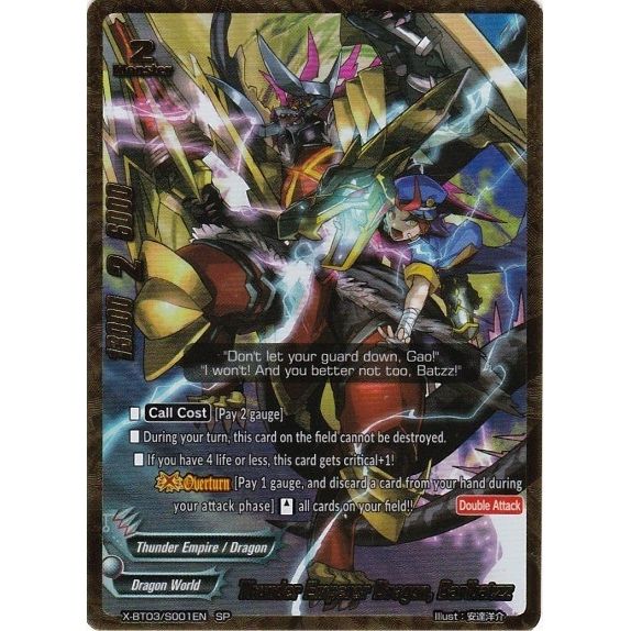 Image for Thunder Emperor Dragon, Barlbatzz (SP) (X-BT03/S001EN) (X-BT03) - Future Card BuddyFight