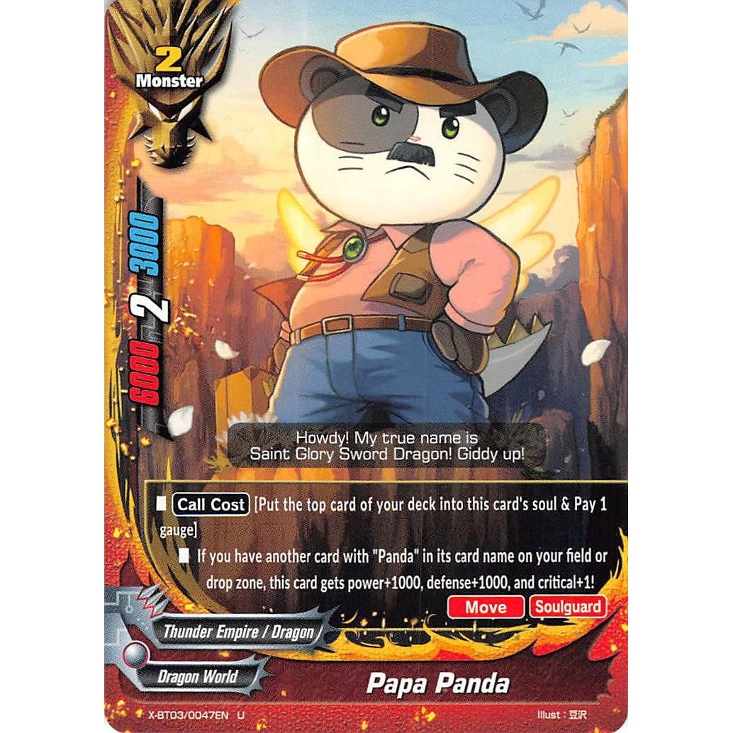 Image for Papa Panda (X-BT03/0047EN) (X-BT03) - Future Card BuddyFight