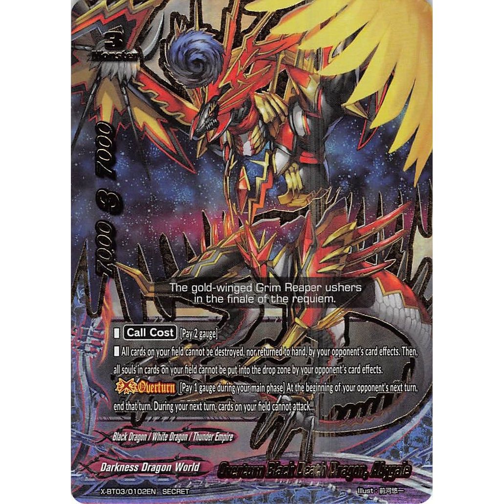 Image for Overturn Black Death Dragon, Abygale (X-BT03/0102EN) (X-BT03) - Future Card BuddyFight