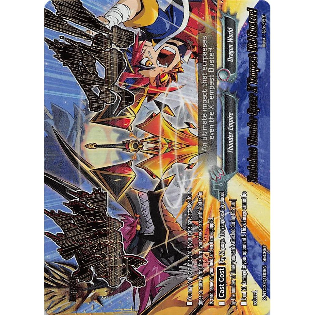 Image for Turbulent Thunder Spear X Tempest Ulti-Buster! (X-BT03/0100EN) (X-BT03) - Future Card BuddyFight