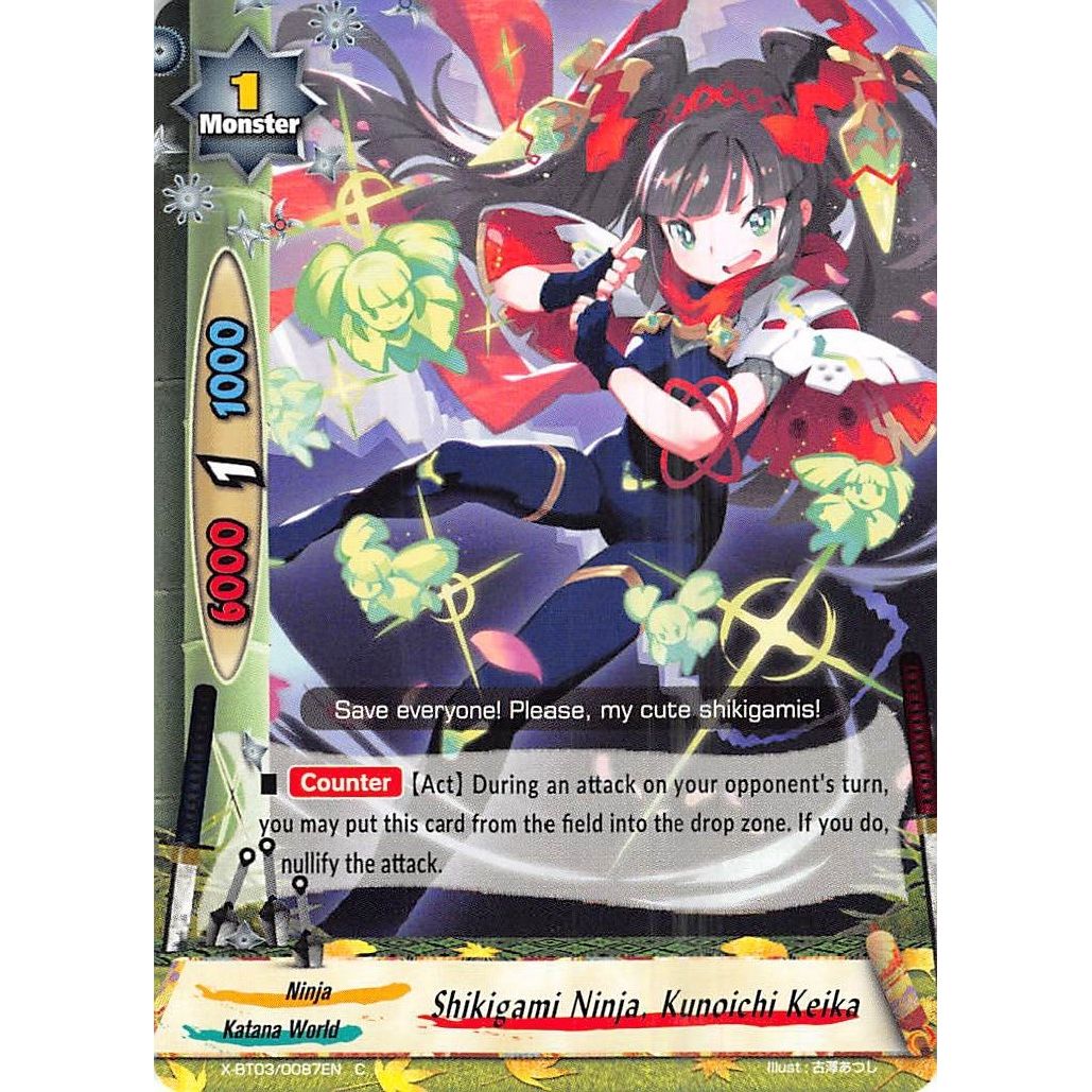 Image for Shikigami Ninja, Kunoichi Keika (X-BT03/0087EN) (X-BT03) - Future Card BuddyFight