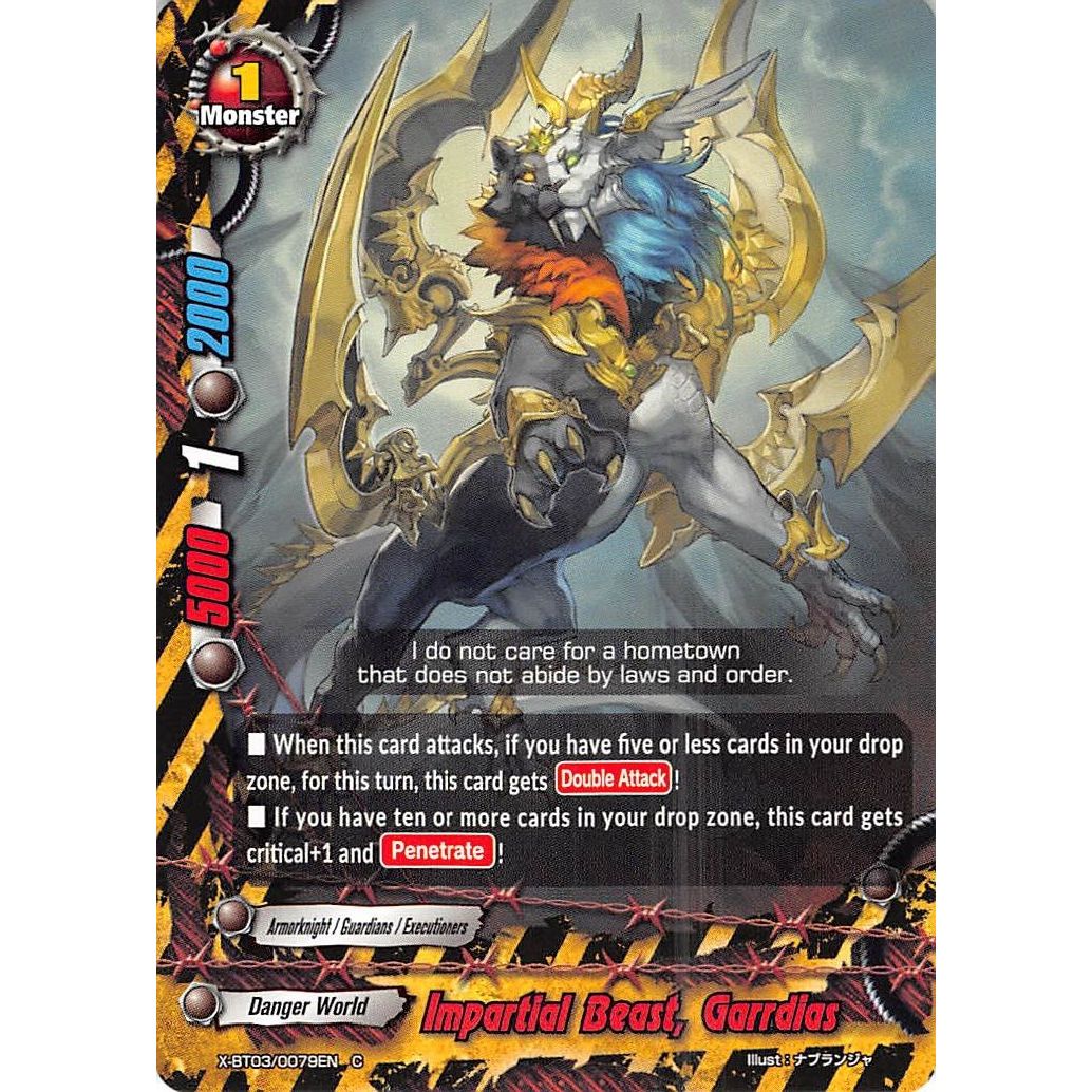 Image for Impartial Beast, Garrdias (X-BT03/0079EN) (X-BT03) - Future Card BuddyFight