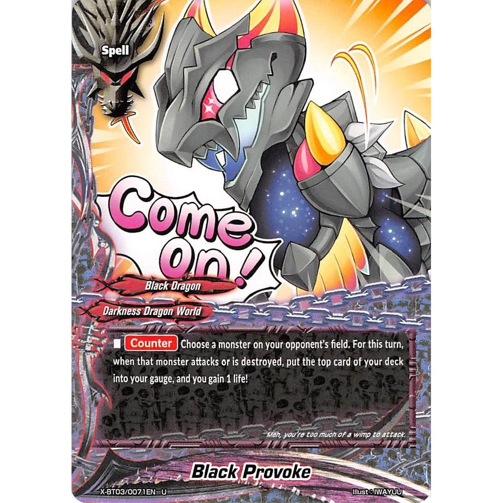 Image for Black Provoke (X-BT03/0071EN) (X-BT03) - Future Card BuddyFight