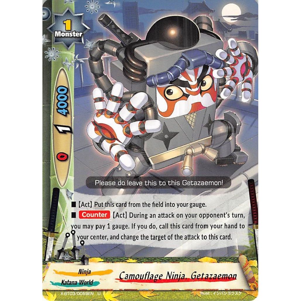 Image for Camouflage Ninja, Getazaemon (X-BT03/0059EN) (X-BT03) - Future Card BuddyFight