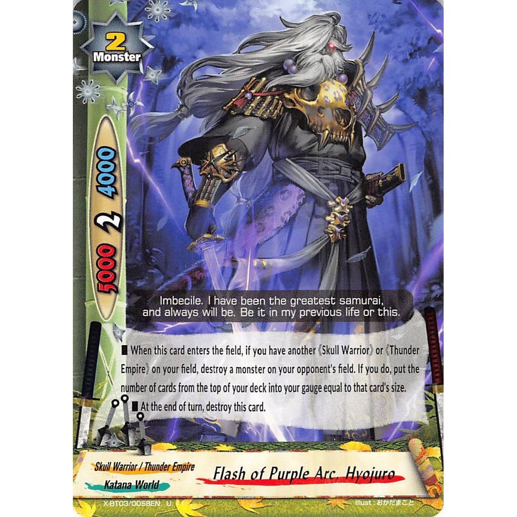 Image for Flash of Purple Arc, Hyojuro (X-BT03/0058EN) (X-BT03) - Future Card BuddyFight