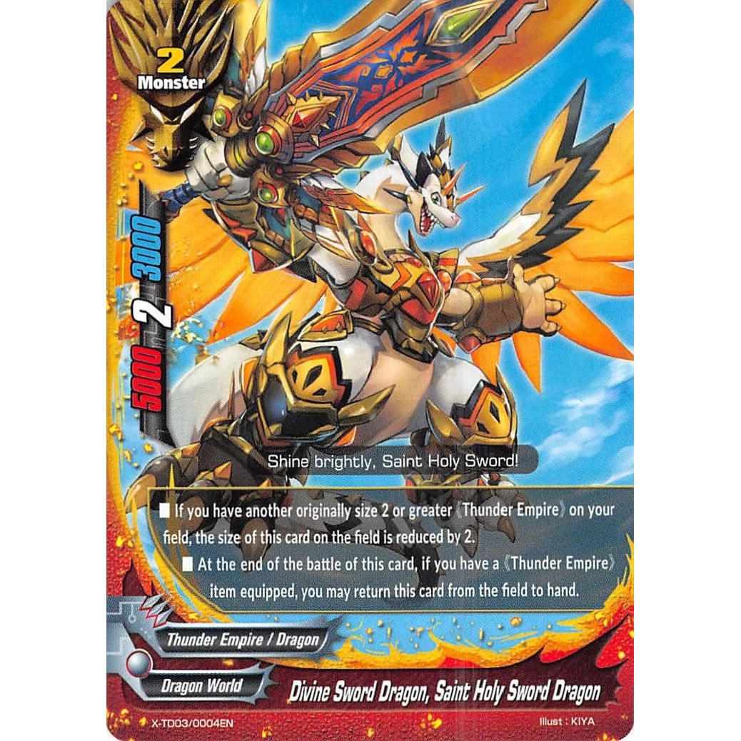 Image for Divine Sword Dragon, Saint Holy Sword Dragon (X-TD03/0004EN) (X-TD03) - Future Card BuddyFight